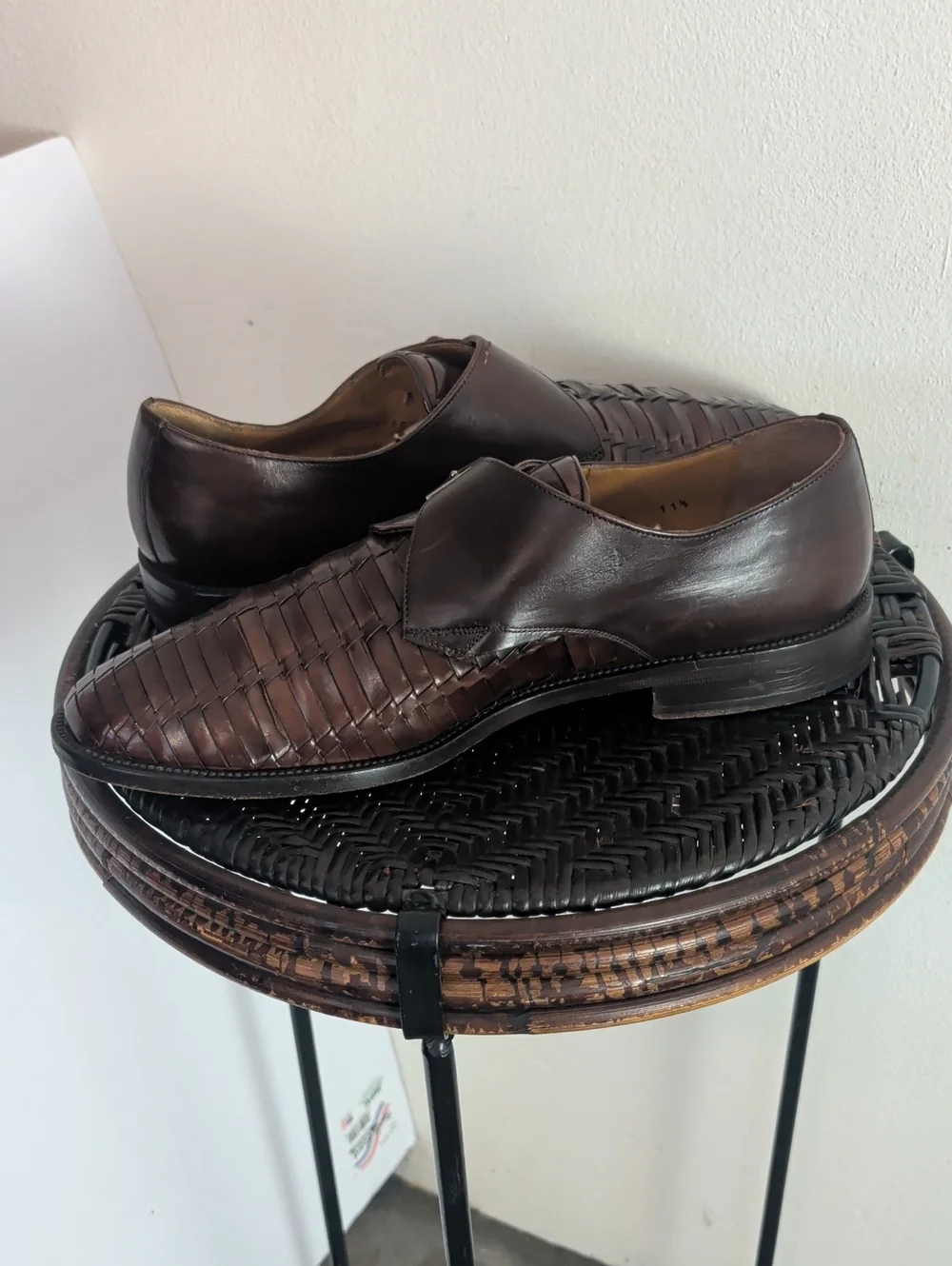 Avventura Made In Spain Handmade Fisherman Style Oxfords Men Size 11 1/2 M